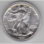 USA 1988 Eagle Dollar – Silver, BUNC, with certificate