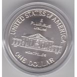 USA 1993 – Bill of Rights- silver proof dollar, James Madison, with certificate