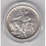 USA 1925 Half Dollar-.900 Stone Mountain Memorial, AUNC, with certificate