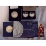 Great Britain 1992-Ten Pence – silver proof two coins set (Royal Mint) 2012 £2 Britannia (Royal