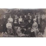 Postcards-Social History-Fine Edwardian RP family group postcard-m/s ‘All my own work’