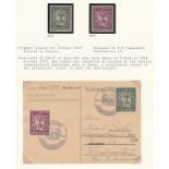 Germany 1943-1944 Urgent Communication cards to Field post addresses x 3; 10th anniv Winter Relief