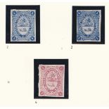 Bogorodsk - Moscow Province 1871-1872 C2 5k blue x 2 m/m 1871; C 4 1k red m/m 1872; (3)