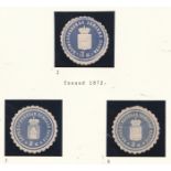 Borisoglebsk - Tambov Province 1872-1880 C 2 3k blue on white u/m 1872; C 7 3k u/m C 8 3k m/m both