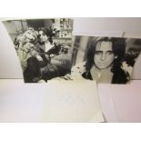 ALICE COOPER, autograph on paper also 2 black & white photos of the artist