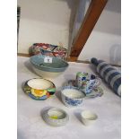 ORIENTAL CERAMICS, early Chinese floral decorated sake bowl; also Imari floral decorated 6.25" bowl,