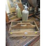 VINTAGE CUTLERY BOX and soda siphon