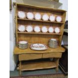 "GOLDILOCKS" DRESSER, a rustic open shelved twin drawer dresser, 54" width