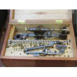 HOROLOGY, cased 6mm collett watch makers lathe