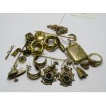 ASSORTED YELLOW METAL ITEMS