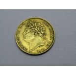 18ct 1821 GEORGE III FULL SOVEREIGN, high grade