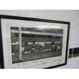 FOOTBALL, Jimmy Greaves signed football match photograph, signed 1968