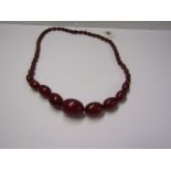 GRADUATED UNTESTED CHERRY AMBER BEADS