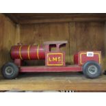 TRIANG, LMS red painted locomotive trolley