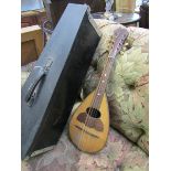 VINTAGE MANDOLIN, bowl back mandolin by Pietro Tonelli, Napoli, in vintage wooden case