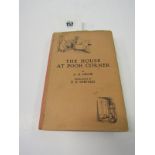 A.A. MILNE, "The House at Pooh Corner", 1928, first edition , in original pictorial cloth with the
