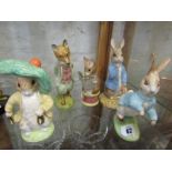 BEATRIX POTTER, 5 limited edition Royal Doulton Beswick figures, including Peter and the Red