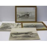 AIRCRAFT, 4 vintage aeroplane photgraphs depicting bi-planes by H W Sale & Co