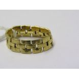 18ct YELLOW GOLD FLEXIBLE LINK RING, approx 4.5 grams, size J