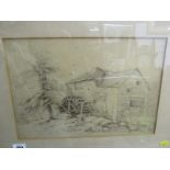 SAMUEL COOK, signed water colour "The Water Mill" 9" x 13"