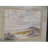 DOUGLAS SNOWDON, signed watercolour, "View of the Guernsey Coast", 10.5" x 14"