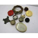 COSTUME JEWELLERY, including brooch, buttons, pendant, etc