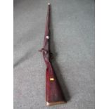 ANTIQUE FIREARM, early 19th Century Henshaw percussion rifle E I C Heart pattern