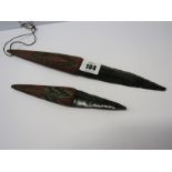 WEAPONS, ethnic knives with leather grips