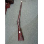 ANTIQUE FIREARM, mid 19th Century English Trade hunting rifle for mounting hunting with patent