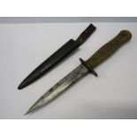 WWI IMPERIAL MK GERMAN TRENCH KNIFE in sheath