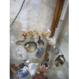 RUSSIAN PORCELAIN ANIMALS, collection 16 assorted porcelain animals