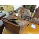 LEATHER LUGGAGE, gents leather overnight case