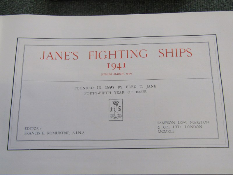 'JANE'S FIGHTING SHIPS 1941' also 'The World's War Ships 1915'. - Image 2 of 5