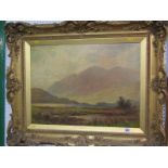 CHARLES STUART, signed oil on canvas "Ulswater", 17.5" x 23"