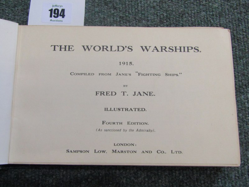 'JANE'S FIGHTING SHIPS 1941' also 'The World's War Ships 1915'. - Image 4 of 5