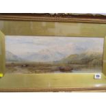 C. PEARSON, signed watercolour dated 1868 "View at Port Madoc", 7" x 18"