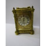 VINER, a fine mid 19th Century fusee movement mantel clock, styled as a carriage clock, intricate