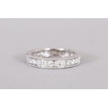 AN 18CT WHITE GOLD DAIMOND FULL ETERNITY RING of 1.2cts approx.