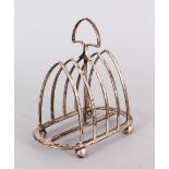 A FOUR DIVISION TOAST RACK. Sheffield 1917.