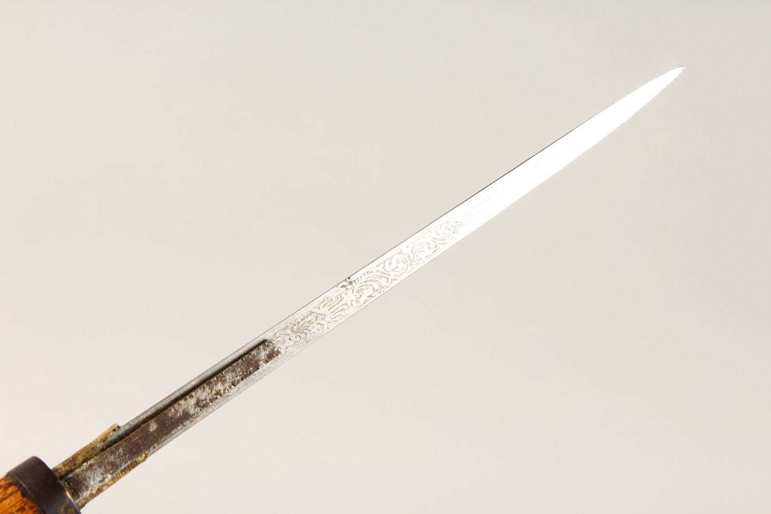 A 19TH CENTURY BAMBOO DAGGER CANE, with ivory pommel. 37ins long. - Image 6 of 10