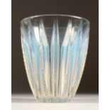 A LALIQUE VASE "CHAMOIS" TINTED. Etched R. LALIQUE. No. 1090. 15cms high. Illus. page 458 R. Lalique