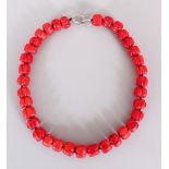 A GOOD CORAL NECKLACE.