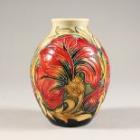 A VASE, fern pattern, 2013. 5.5ins high.