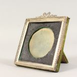 A SQUARE SILVER PHOTOGRAPH FRAME. Birmingham 1901.