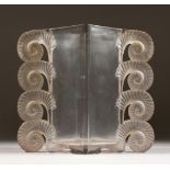 A LALIQUE VASE "AMIENS". Etched R. LALIQUE. No. 1023. 18cms high. Illus. page 443 R. Lalique by