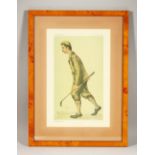 VANITY FAIR, March 5, 1872, MR JOHN BALL, June, carrying a golf club.