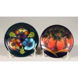 TWO SMALL DISHES, 2005 & 2006. 4.5ins diameter.