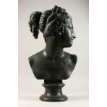 AFTER THE ANTIQUE "A CLASSICAL FEMALE BUST". 1ft 10ins high.