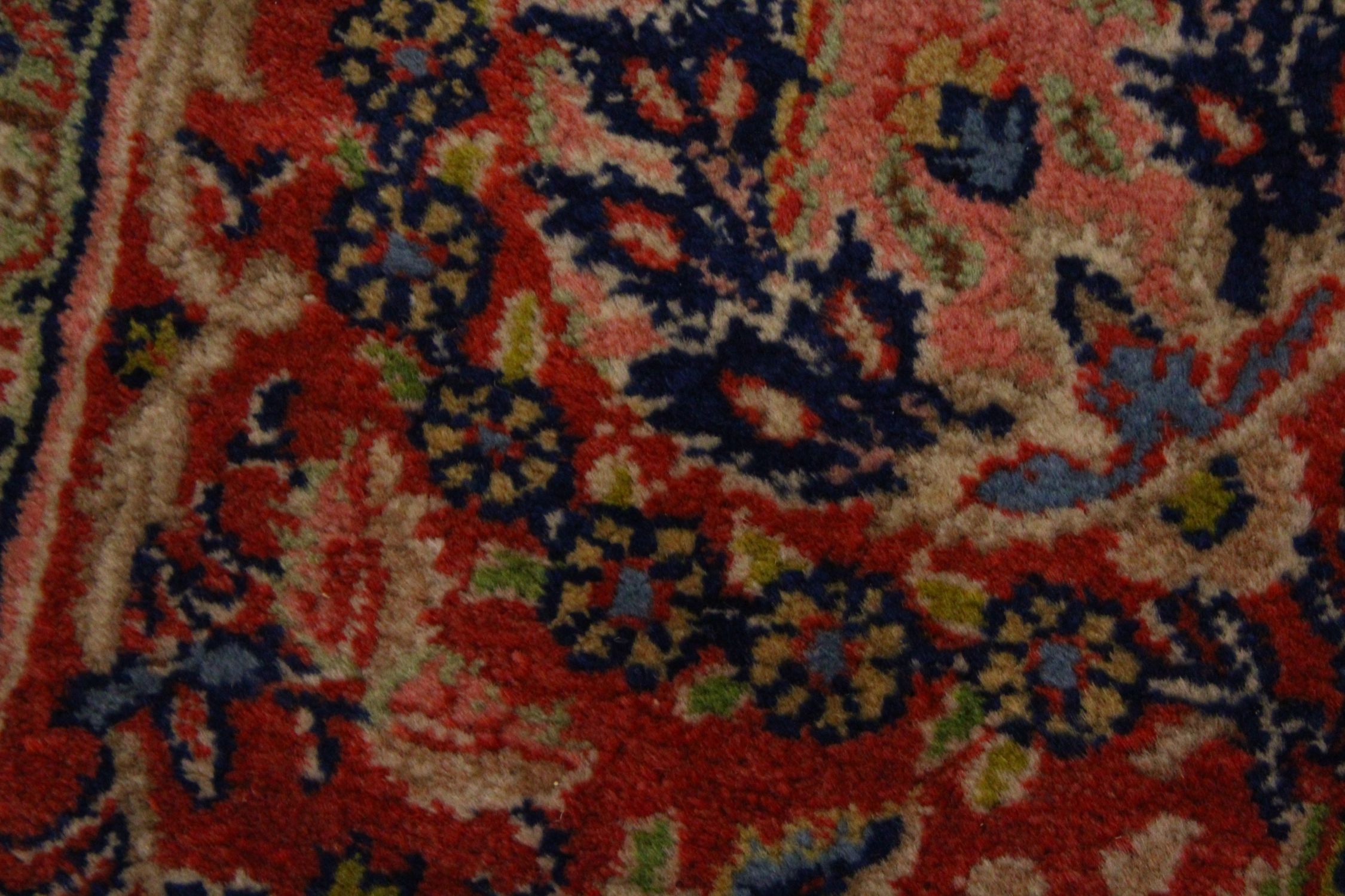 A GOOD LARGE PERSIAN CARPET, deep blue ground, with all-over stylised floral decoration - Image 5 of 5