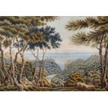 W...M...Shannon (19th- 20th Century) Australian. An Australian Coastal Scene, with Hilltop